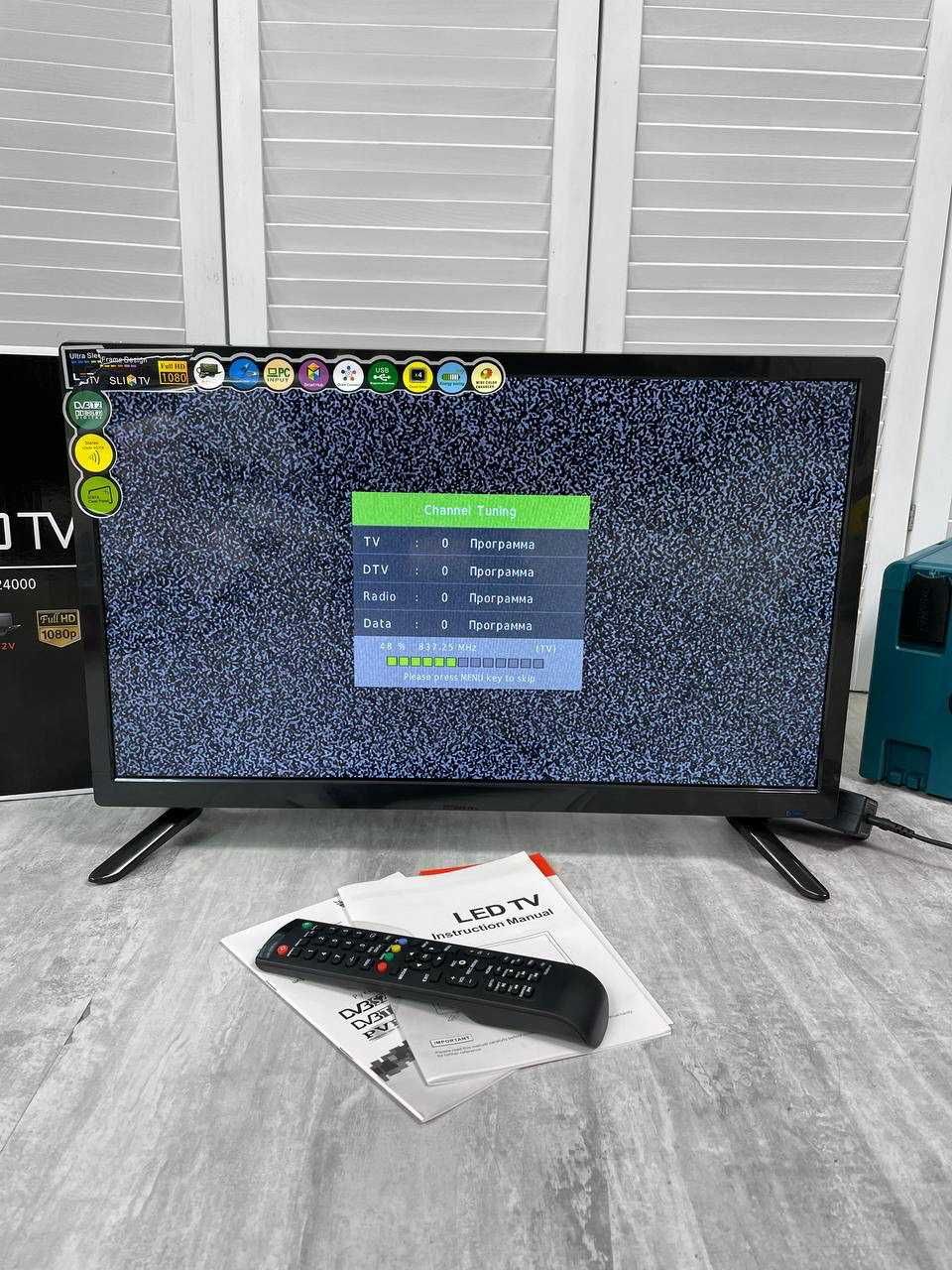 Телевізор LCD LED 24" DVB - T2 220V 12V HDMI IN