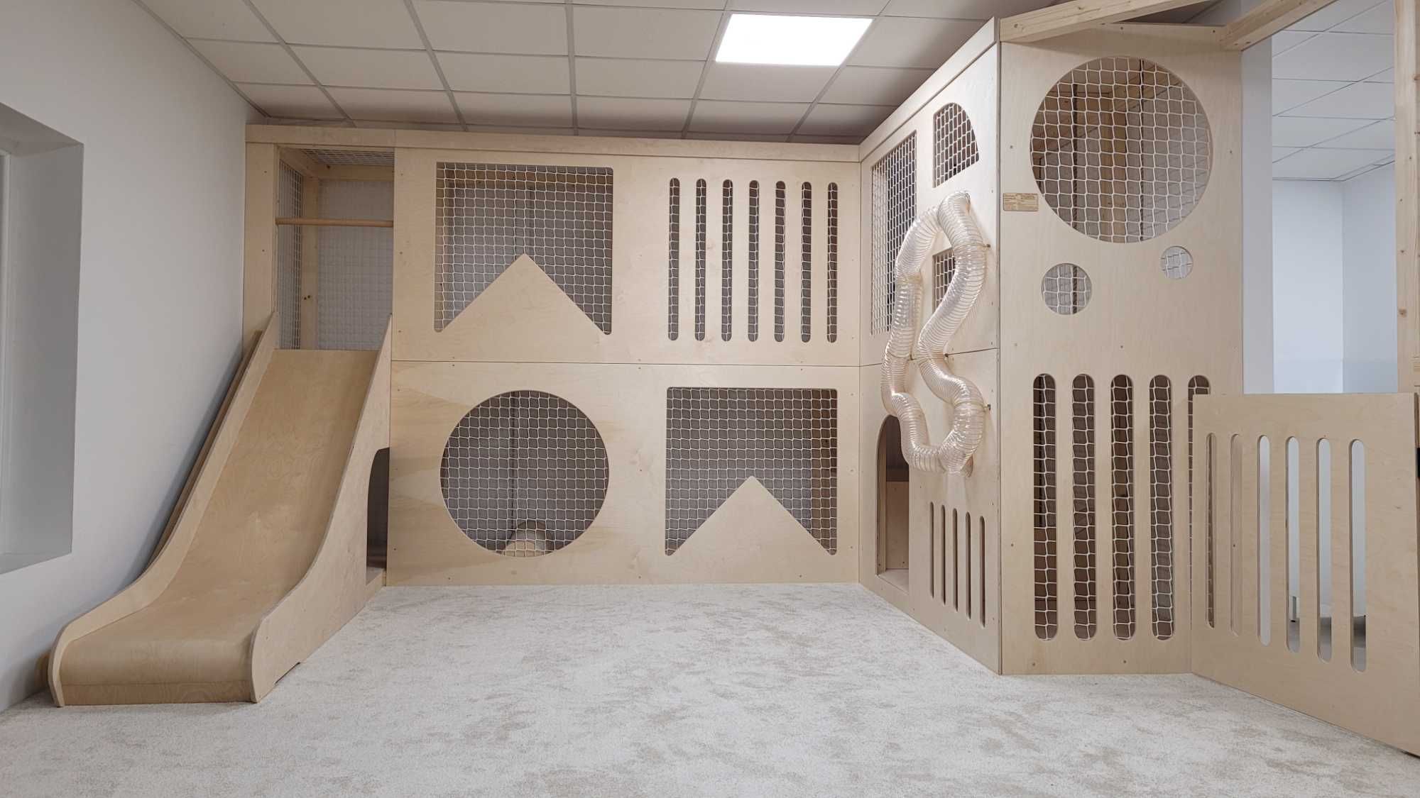 Sala zabaw, drewniany tor przeszkód, małpi gaj dla dzieci, producent!
