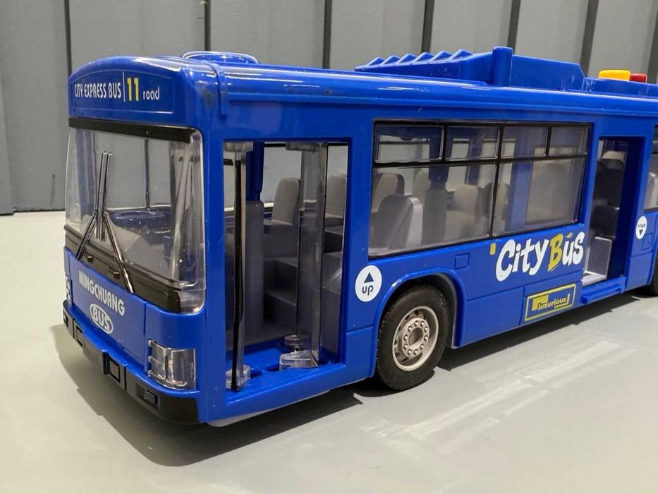 Автобус міський інерція музика світло Синій (1106 B) Розд/Дроп