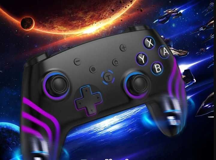 Pad bezprzewodowy uniwersalni do konsoli i PC Switch czarny RGB