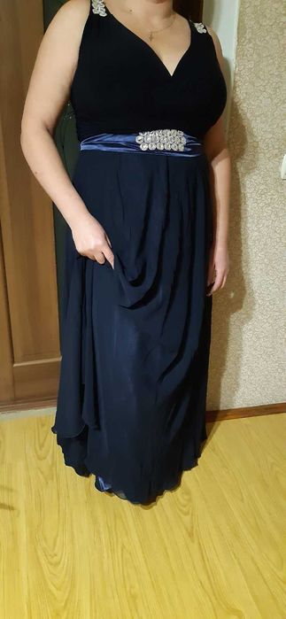 Вечірня синя сукня