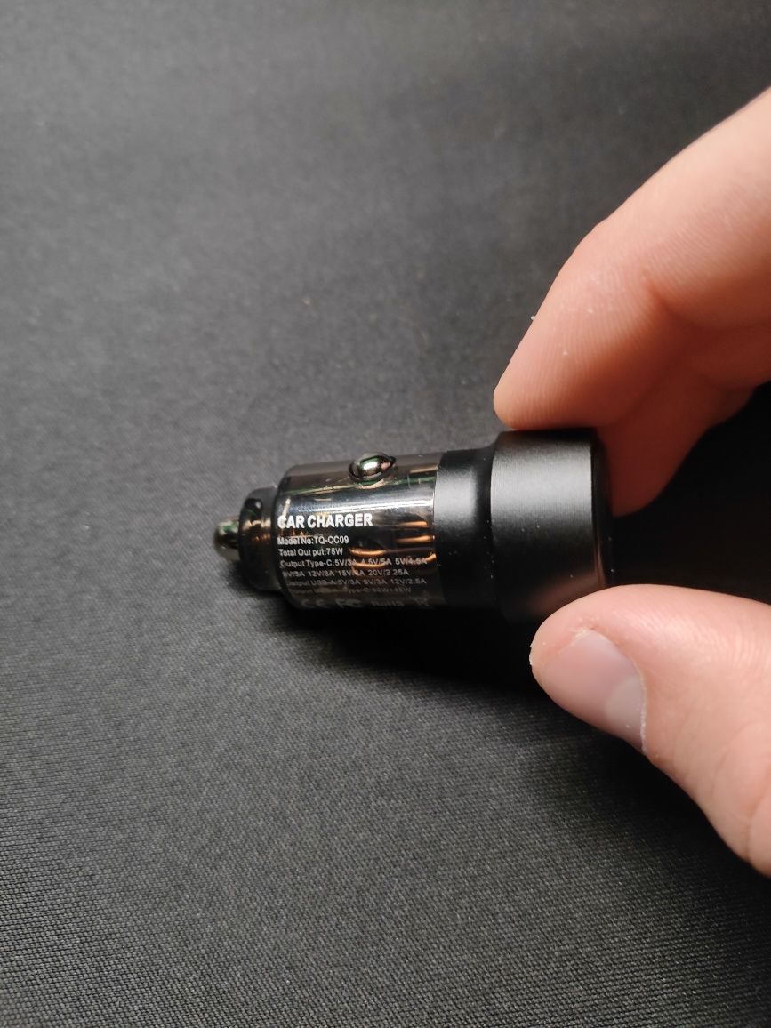 Ładowarka samochodowa Toocki 75W USB C szybkie ładowanie