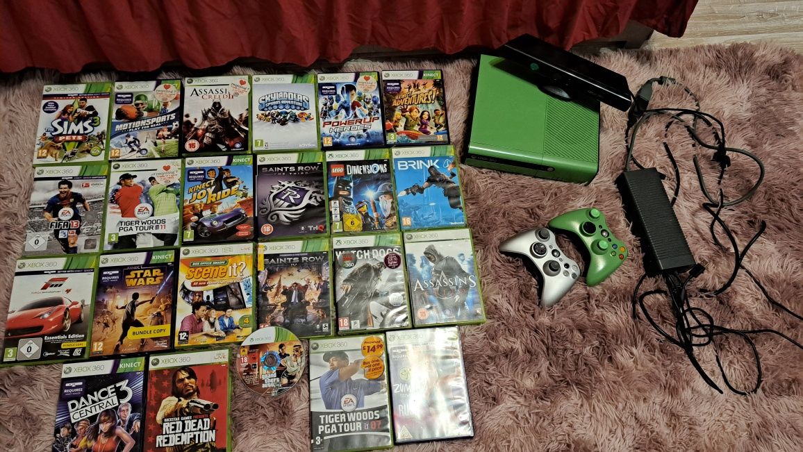 Mega zestaw Xbox 360 plus Sensor ruchu oraz 23 gry
