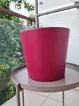 Donica doniczka ceramiczna różowa niemiecka ogrodowa balkon ogród