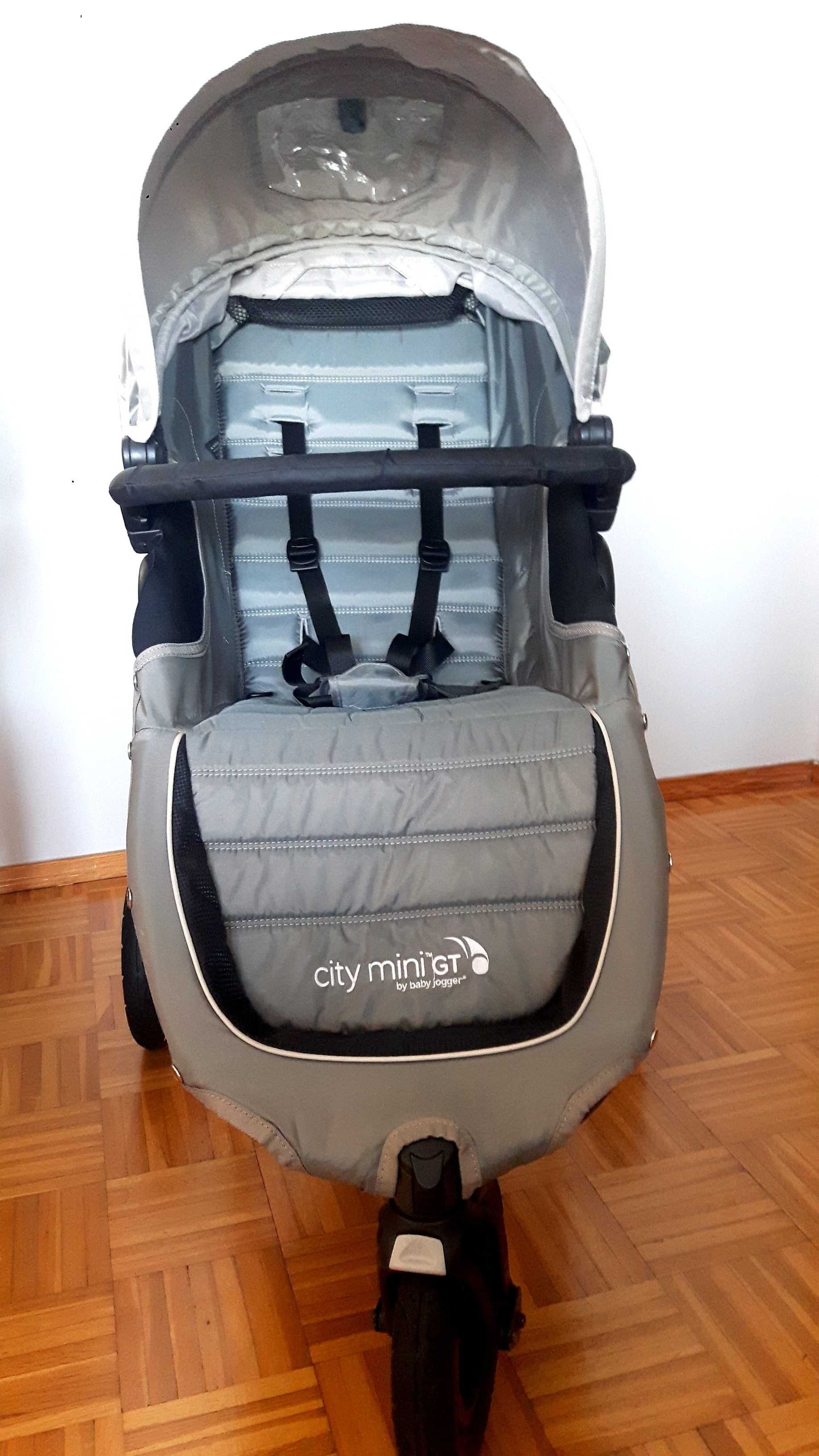 Wózek Baby Jogger City Mini GT + pałąk+folia przeciwdeszczowa+śpiwór