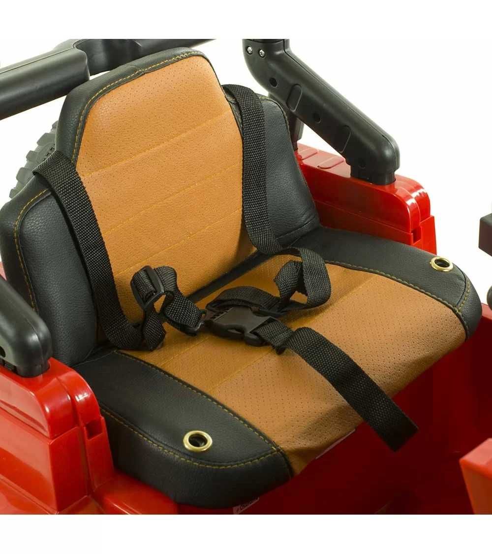 Auto na akumulator dla dziecka Dżip 4×4 skóra pilot, Amortyzatory
