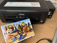 МФУ Epson L210 с заводским СНПЧ + 3 банки чернил
