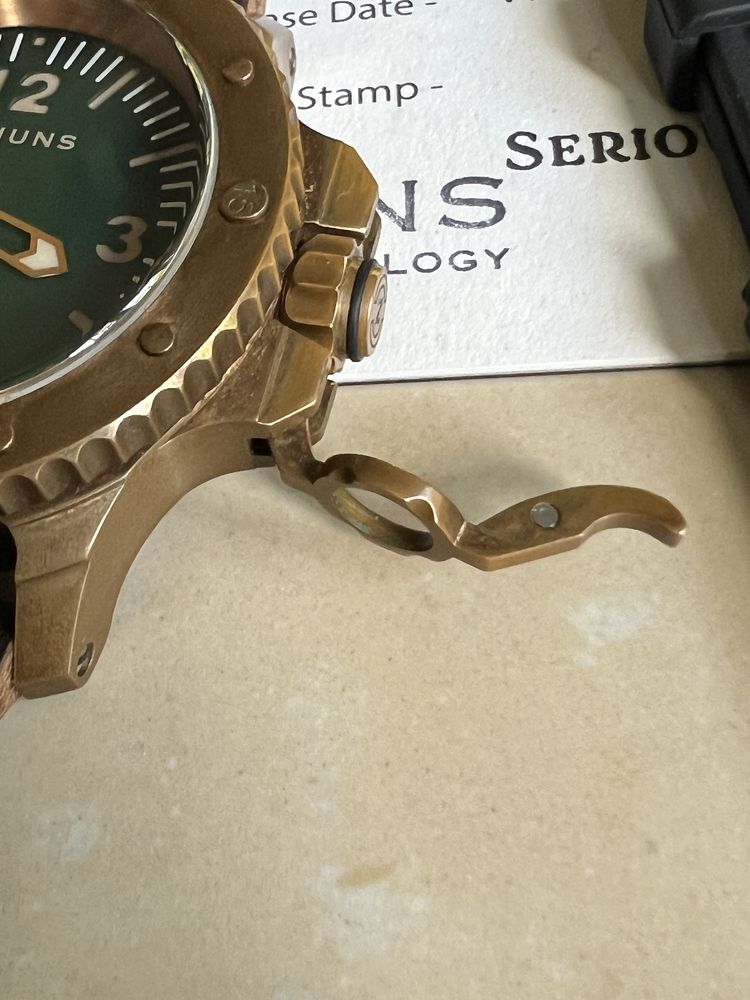 Zegarek NETHUNS 45 mm, Bronze Unitas Eta 6497