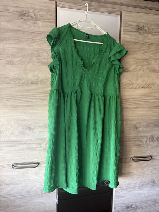 Zielona sukienka plus size duzy rozmiar shein
