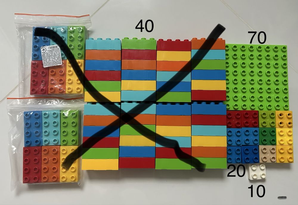 Набір лего 6 цеглинок