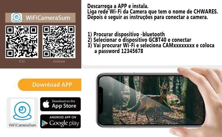 camera de caça versão wi-fi hc900pro 4K 30MP topo gama alta telemovel