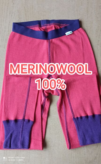 XXS/XS Janus wełniane legginsy termoaktywne wełna merino