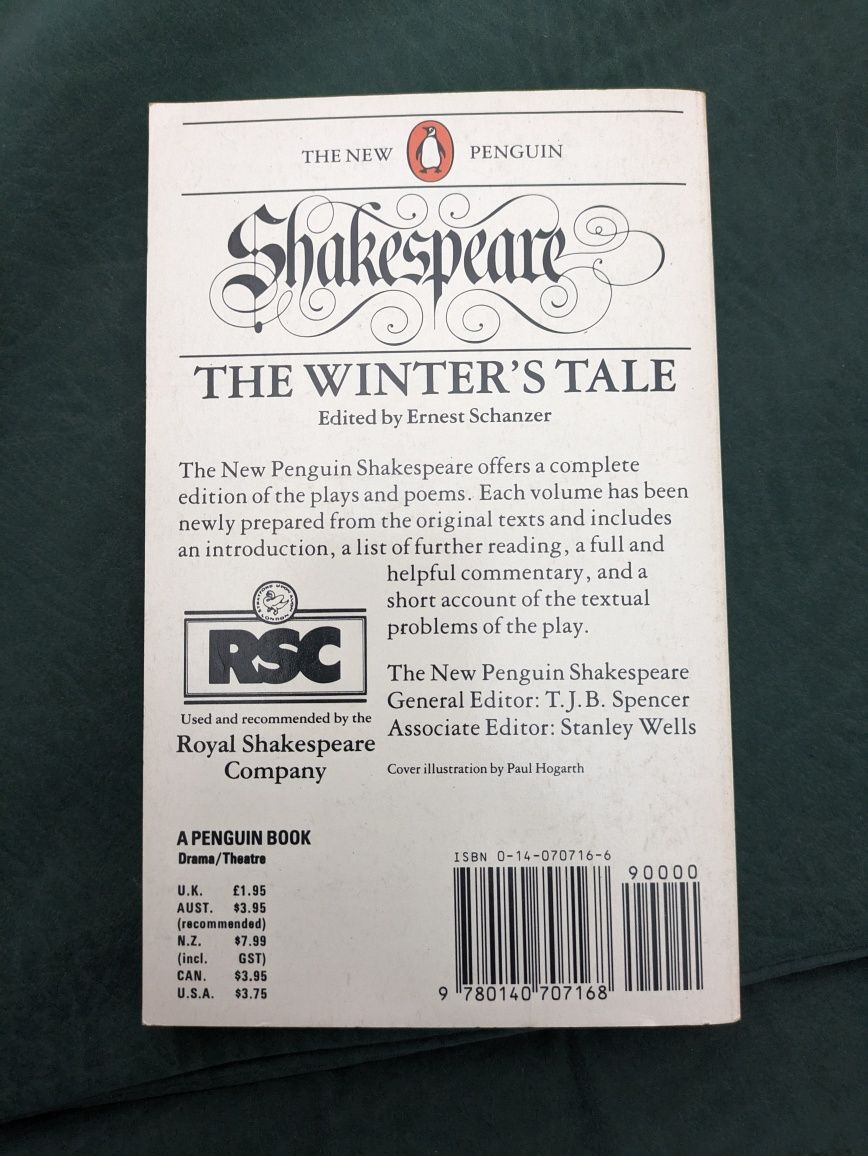 Livro ”The Winter's Tale” de Shakespeare