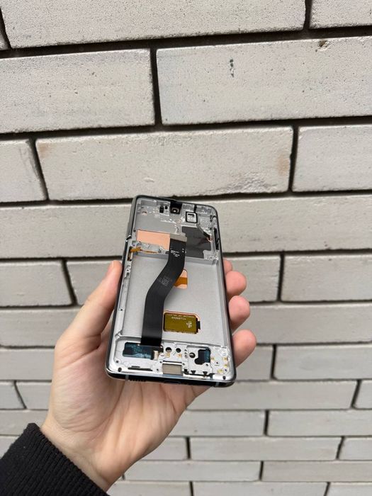 Дисплей Samsung S21 Ultra с рамкой, отпечатком пальца