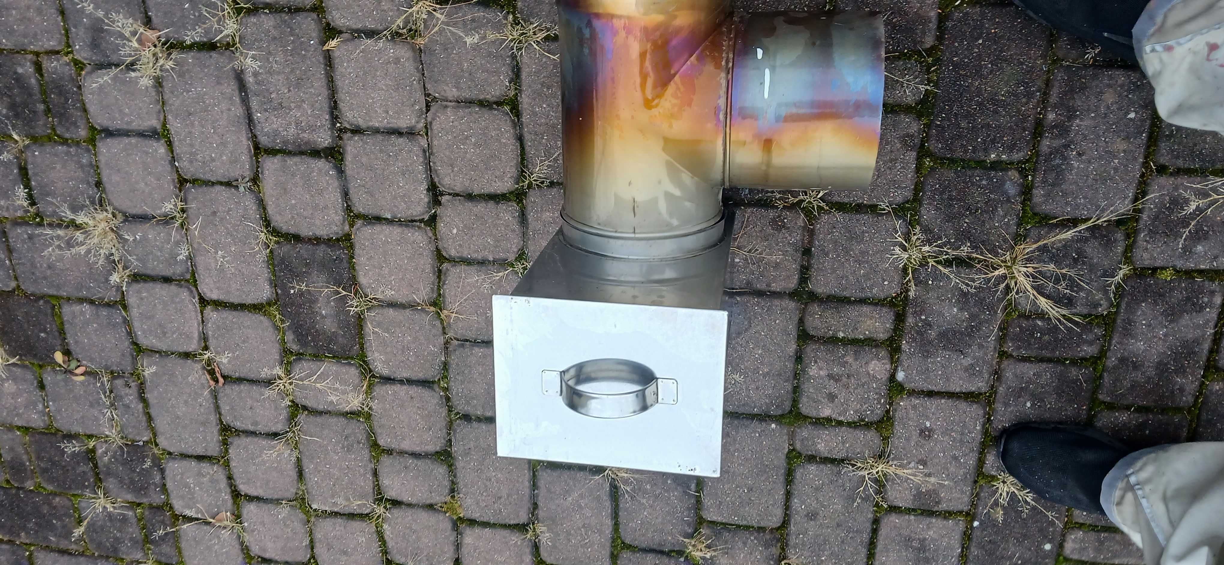 komin nierdzewna stal