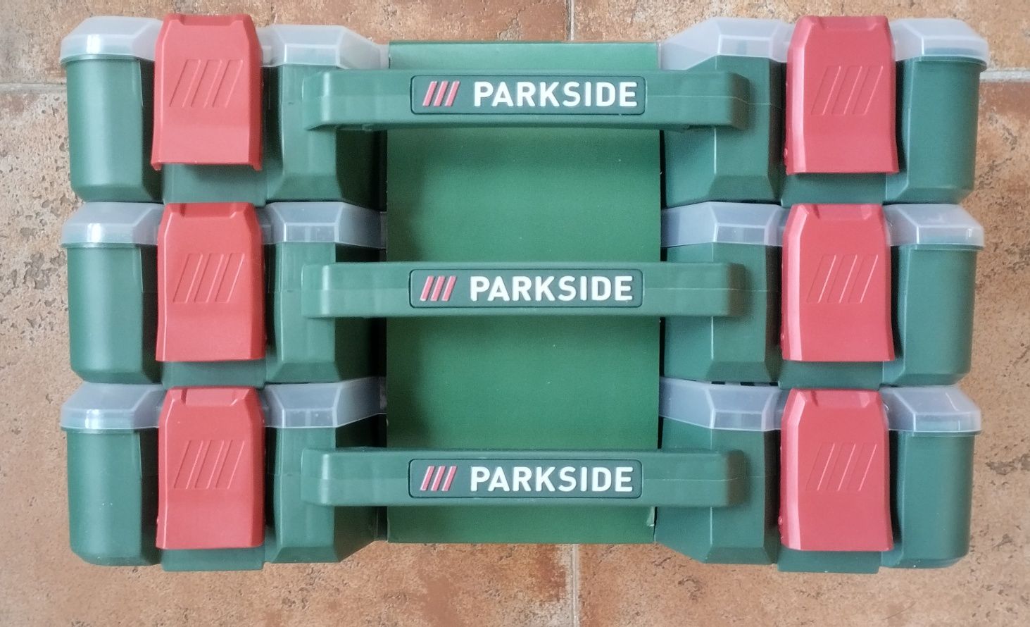 Organizador de 3 caixas bloqueável Parkside