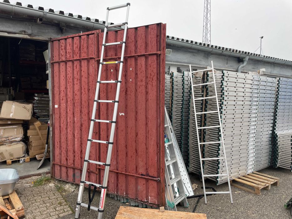 Drabina aluminiowa teleskopowa przystawna HIGHER 440 cm - II Gatunek