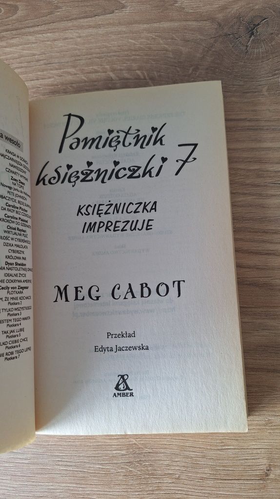 Pamiętnik Księżniczki 7 Księżniczka imprezuje Meg Cabot