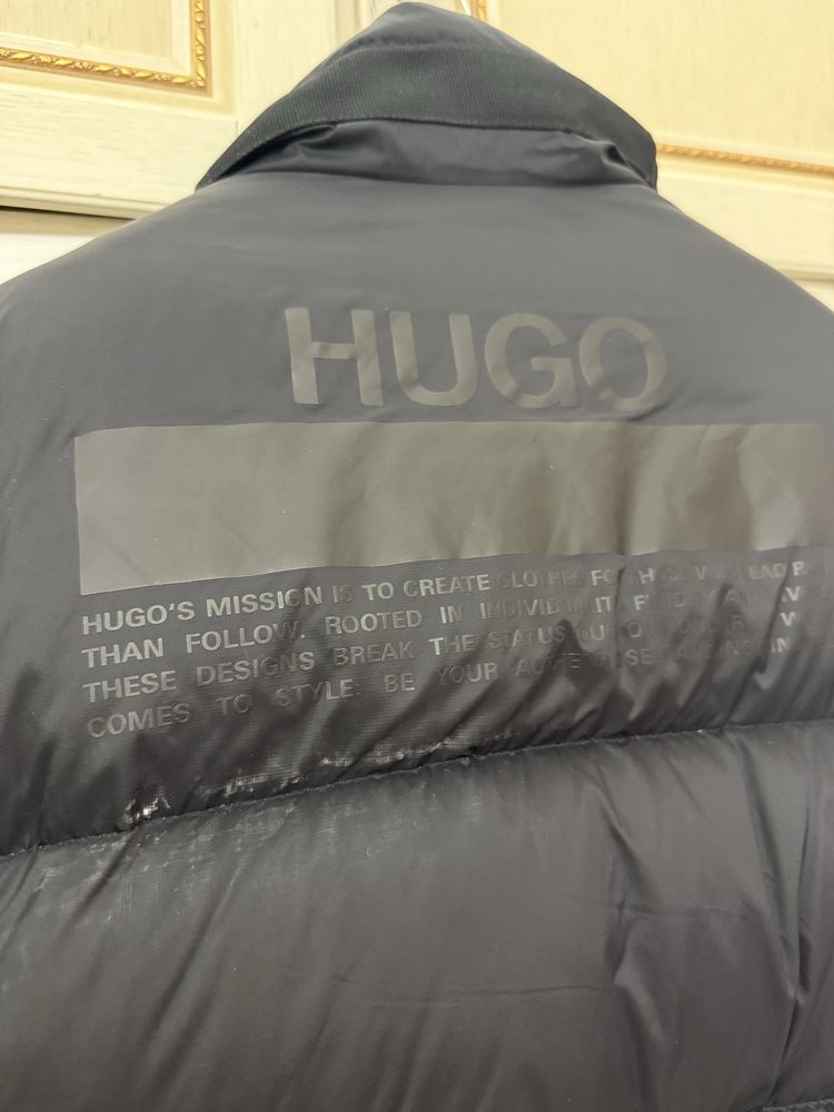 HUGO на разм.L: новый мужской пуховик.