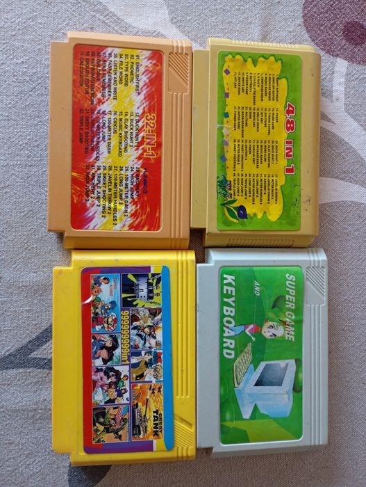 4 cartuchos jogos