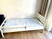 Łóżko Kritter Ikea białe z materacem