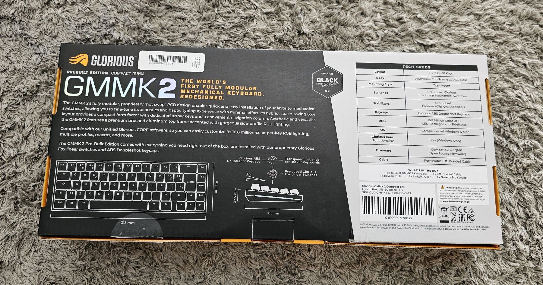 Teclado Glorious Gaming GMMK 2