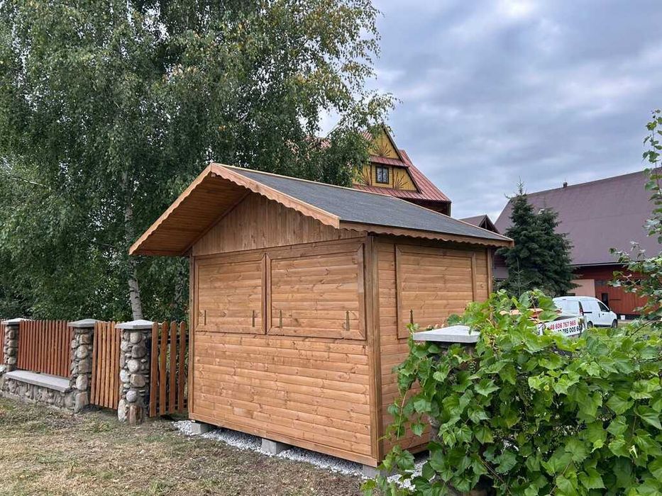 DOMEK HANDLOWY 3 Drewniany Pawilon Wystawowy Jarmark PRODUCENT C1