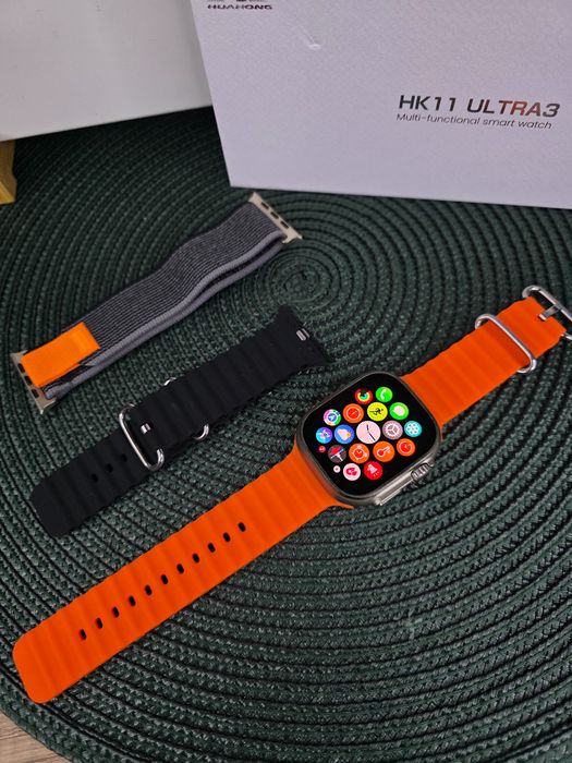 Smartwatch idealny na prezent HK Ultra3, AMOLED 2,12”  NOWY