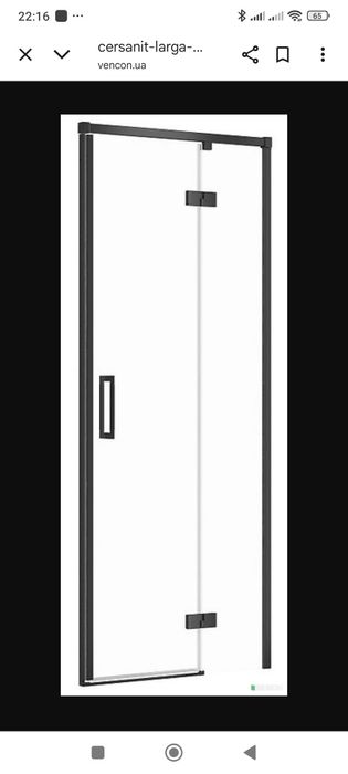 Душові двері Cersanit розпашні Larga