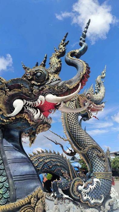 Figurka smoki niebieski