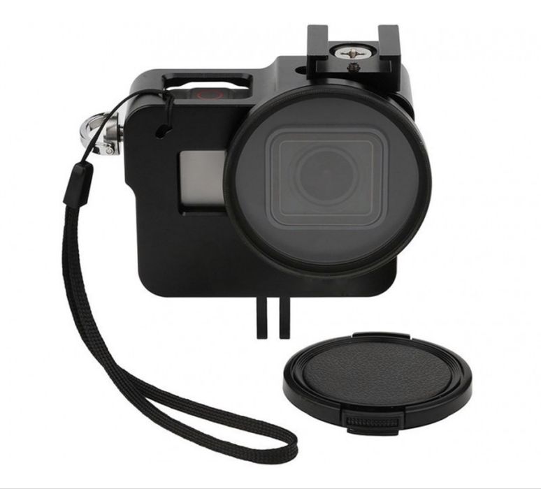 Рамка алюмінієва чохол для GoPro Hero 5, 6, 7 + захисний фільтр