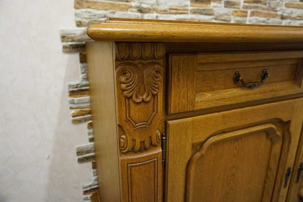 Komoda Dębowa Super pod TV Masywna i Pojemna szer. 178 cm (p-1305)