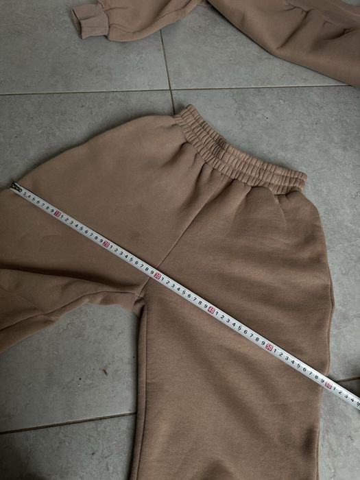 Флисовый теплый костюм цвет мокко бежевый размер s-m zara капучино