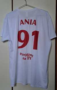 Koszulka Biała t-shirt  Tyskie Ania