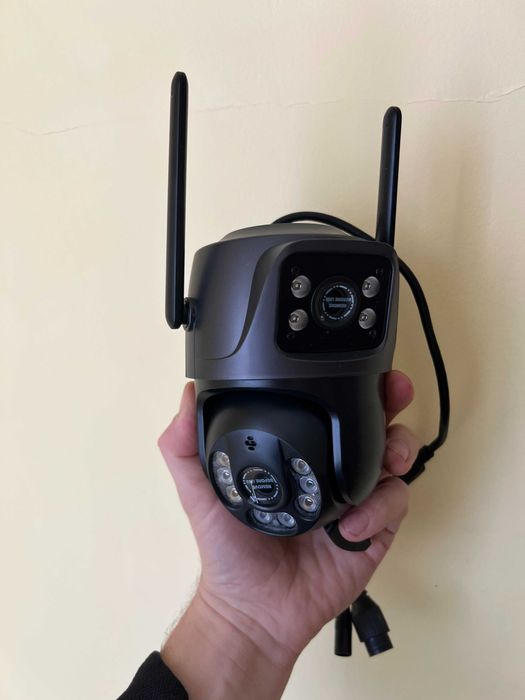ТОР  вулична подвійна wi fi камера. Поворотна камера