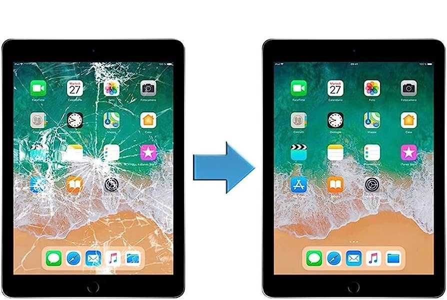 Dotyk digitizer Apple iPad 5/6 Gen. 9.7" naprawa wymiana zbitej szybki