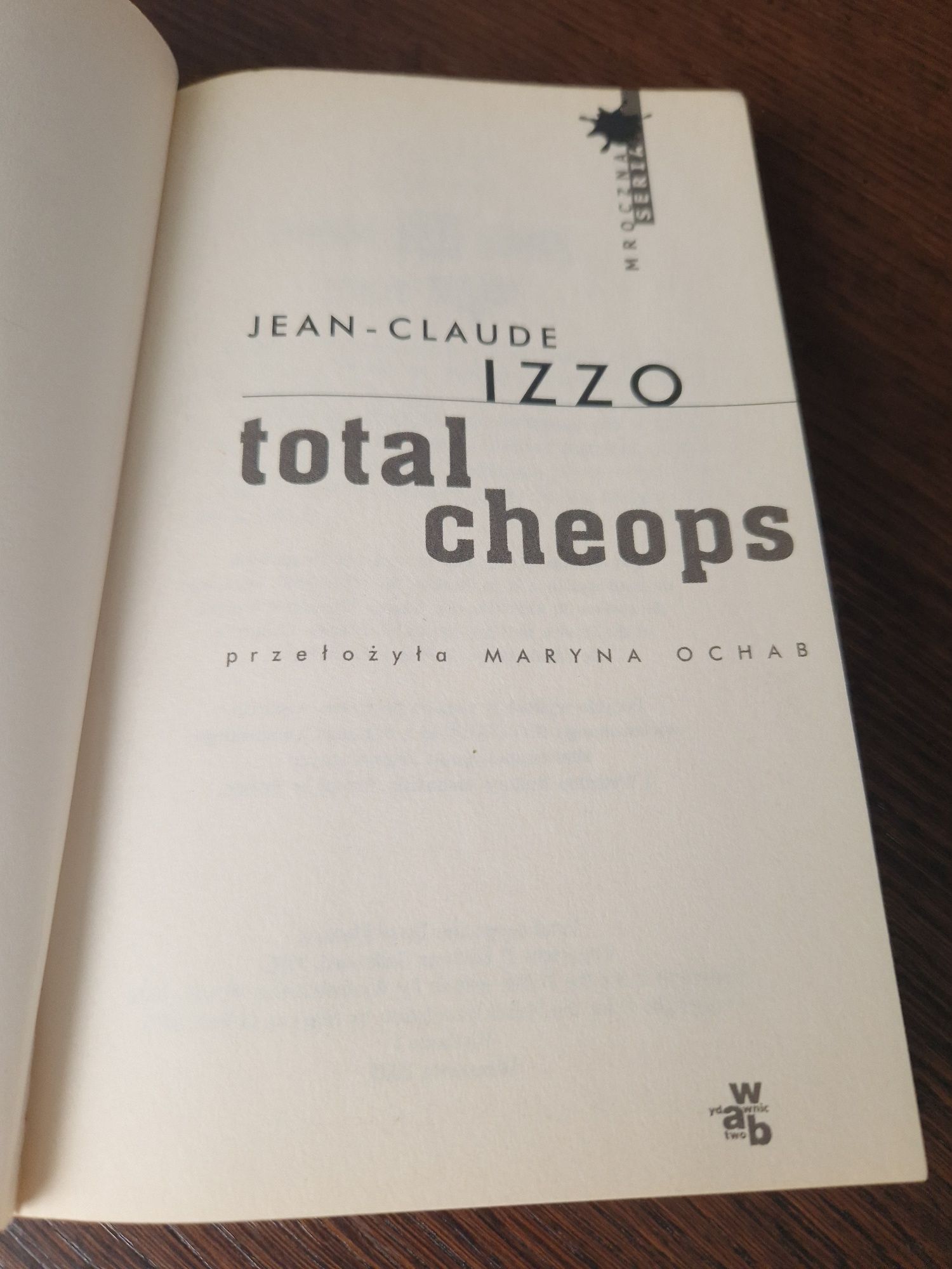 Książka Total cheops Jean-Claude Izzo