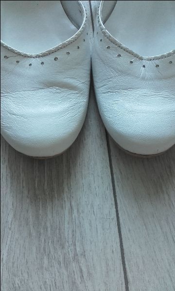 Buty ślubne białe RYŁKO rozm. 41 skóra naturalna