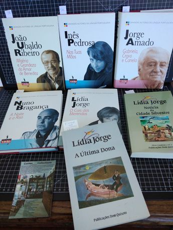 Livros Lídia Jorge, Jorge Amado, Inês Pedrosa, Nuno Bragança, Ubaldo R