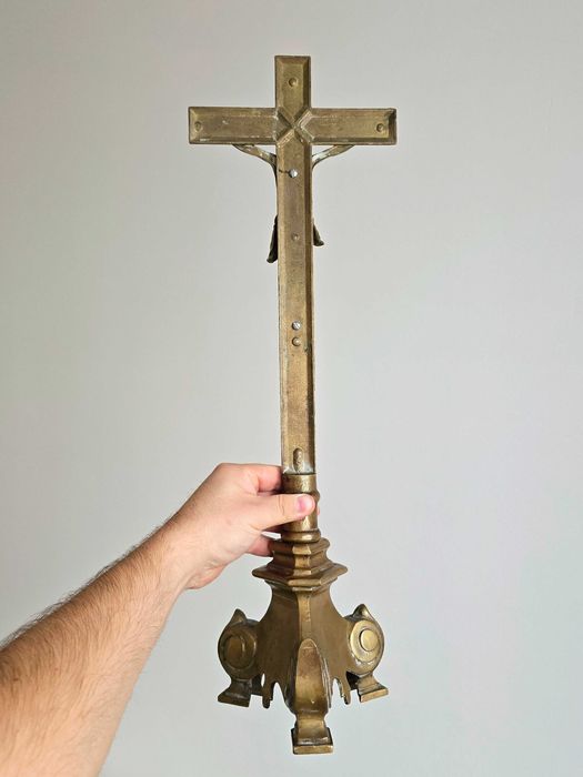 Krzyż z mosiądzu 54 cm