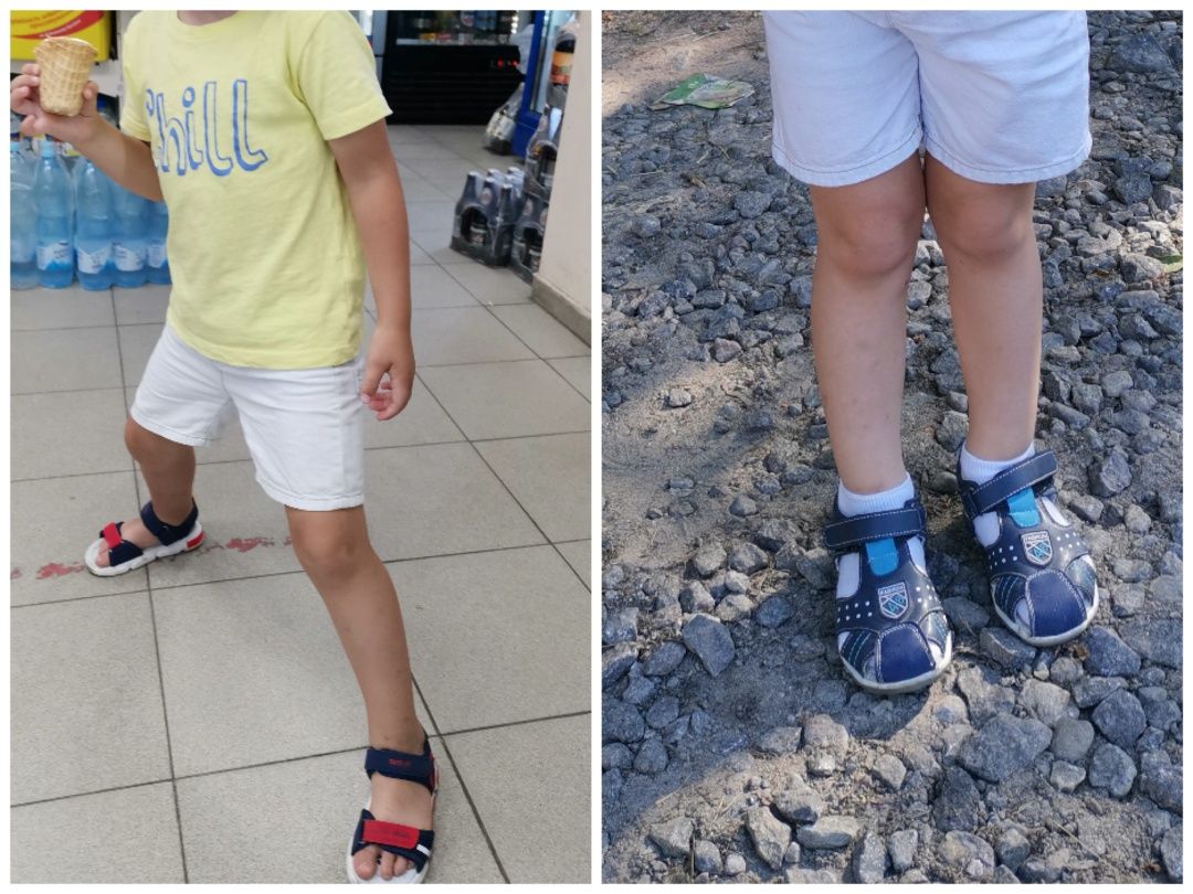 Летняя обувь мальчику 26 - 27 размер, босоножки, кроксы