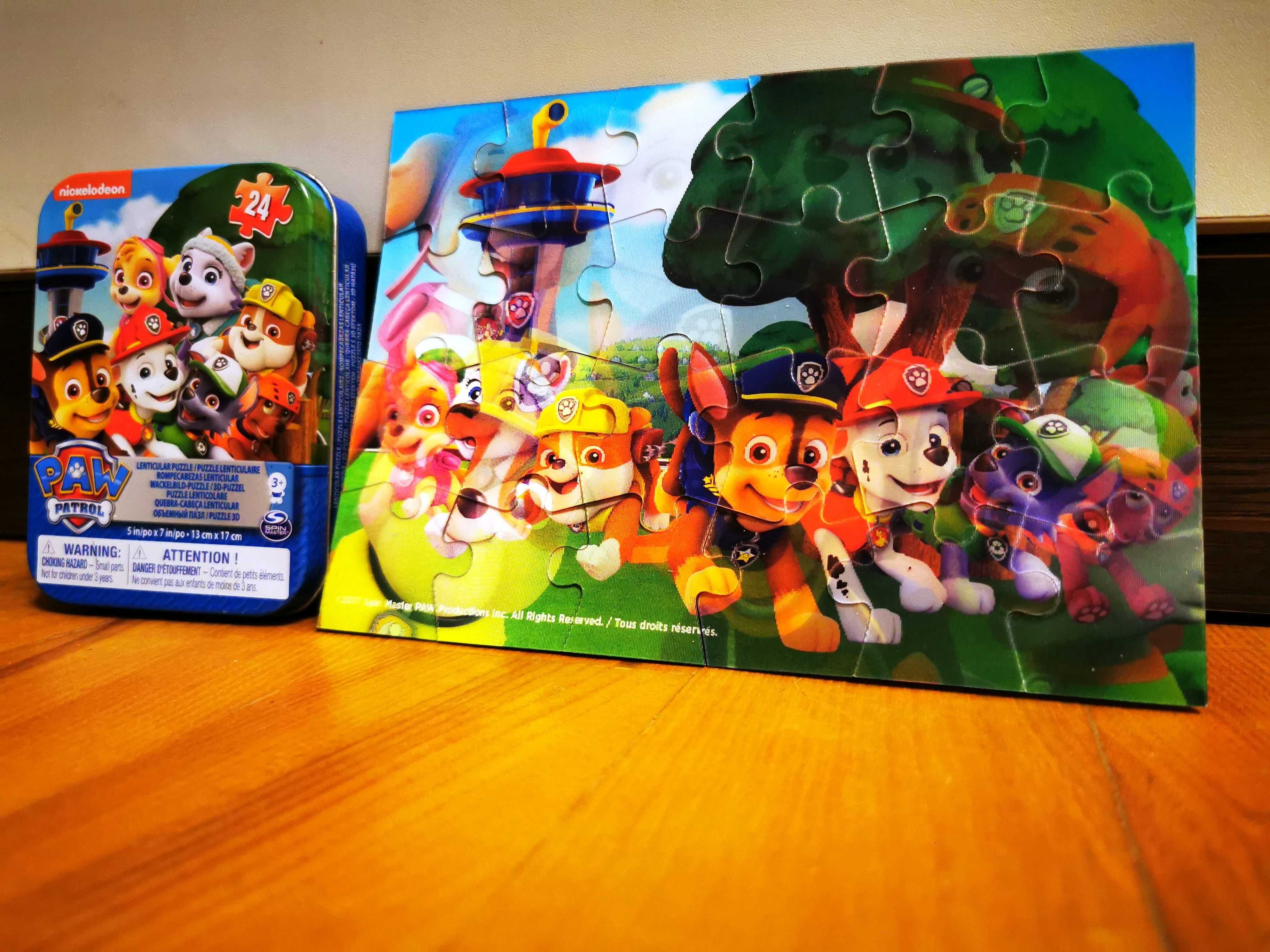 Puzzle 3D Psi Patrol 24 elementy - Puszka Metalowa