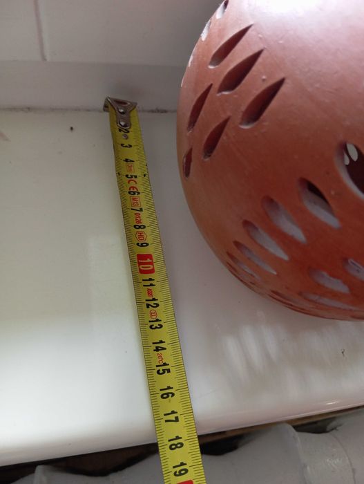 Lampiony gliniane ceramika ażurowe