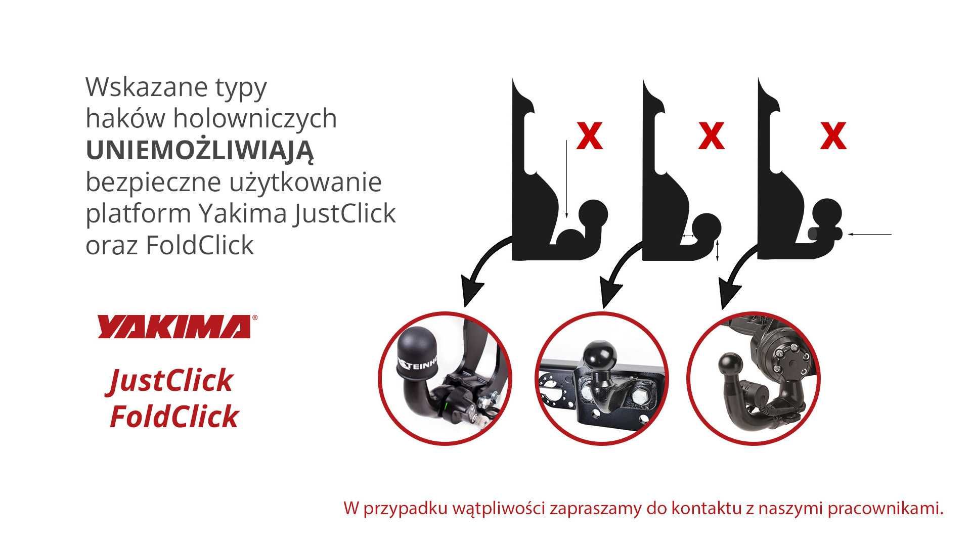 Yakima JustClick EVO 3 LED bagażnik na hak, na 3 rowery WYSYŁKA GRATIS