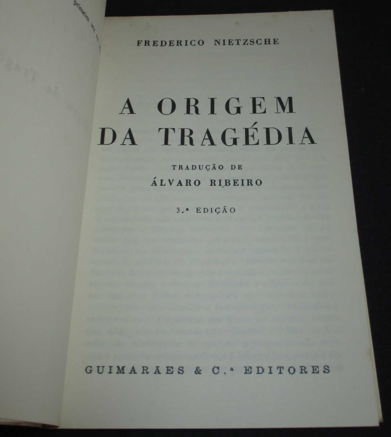 Livro Origem da Tragédia Nietzsche Guimarães