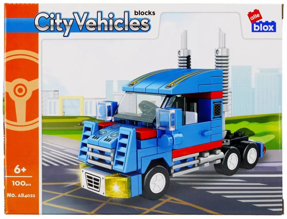 Klocki Konstrukcyjne 100 ElementÓw City Alleblox 492758. Alleblox