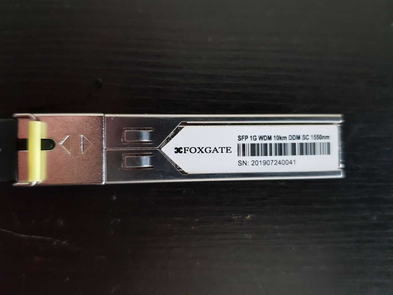 Модулі SFP Foxgate 1Gb WDM 1x1550nm DDM SC 10км