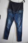 Spodnie ciążowe 40 L dżinsowe rurki skinny jeansowe wygodne elastyczne
