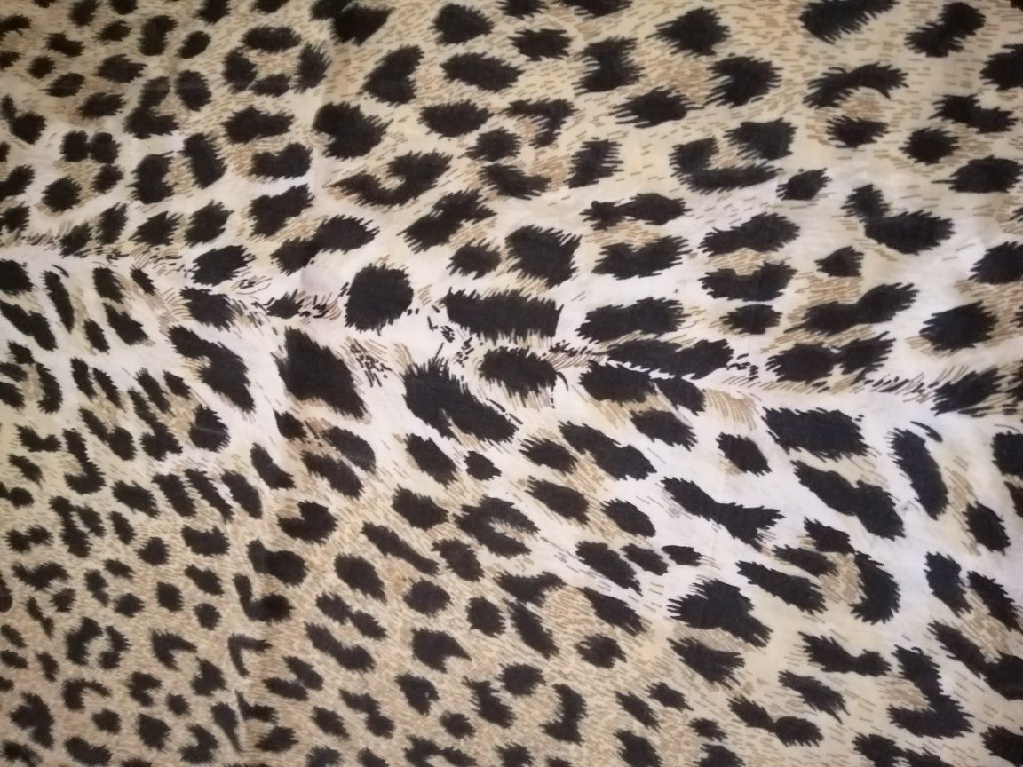 Кусок отрез ткань хлопок леопард