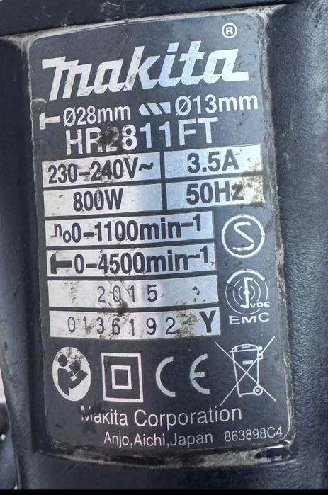 Młotowiertarka HR2811FT